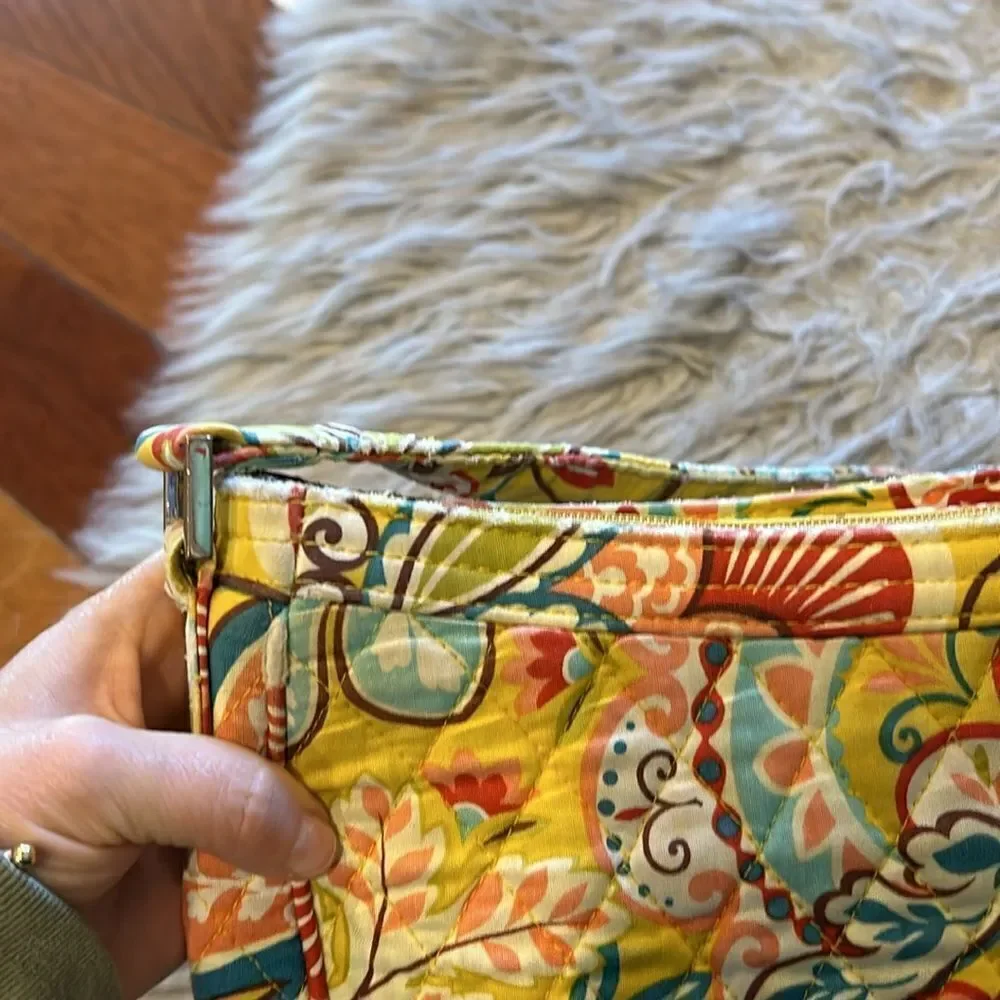 Vera‎ Bradley Clare Provençal yellow, blue, red and brown shoulder bag